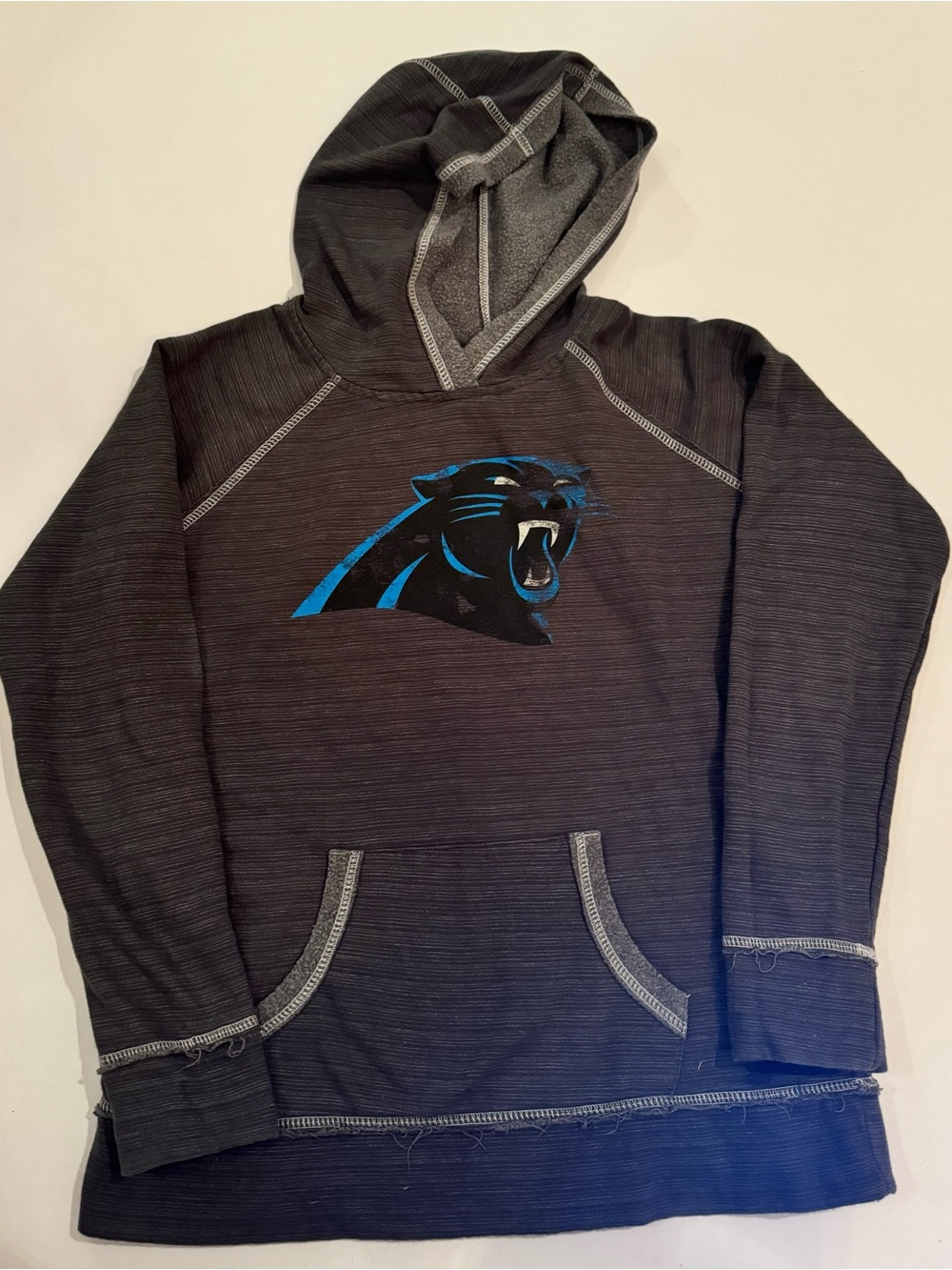 NFL Women's Team Apparel Gray Hoodie with White Stitching